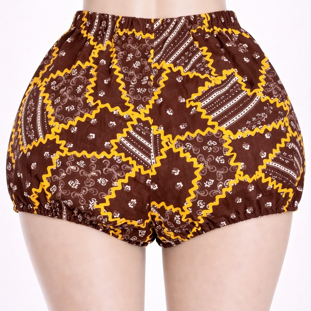 Vintage 1960s Patchwork Handmade Bubble Bloomer H… - image 6